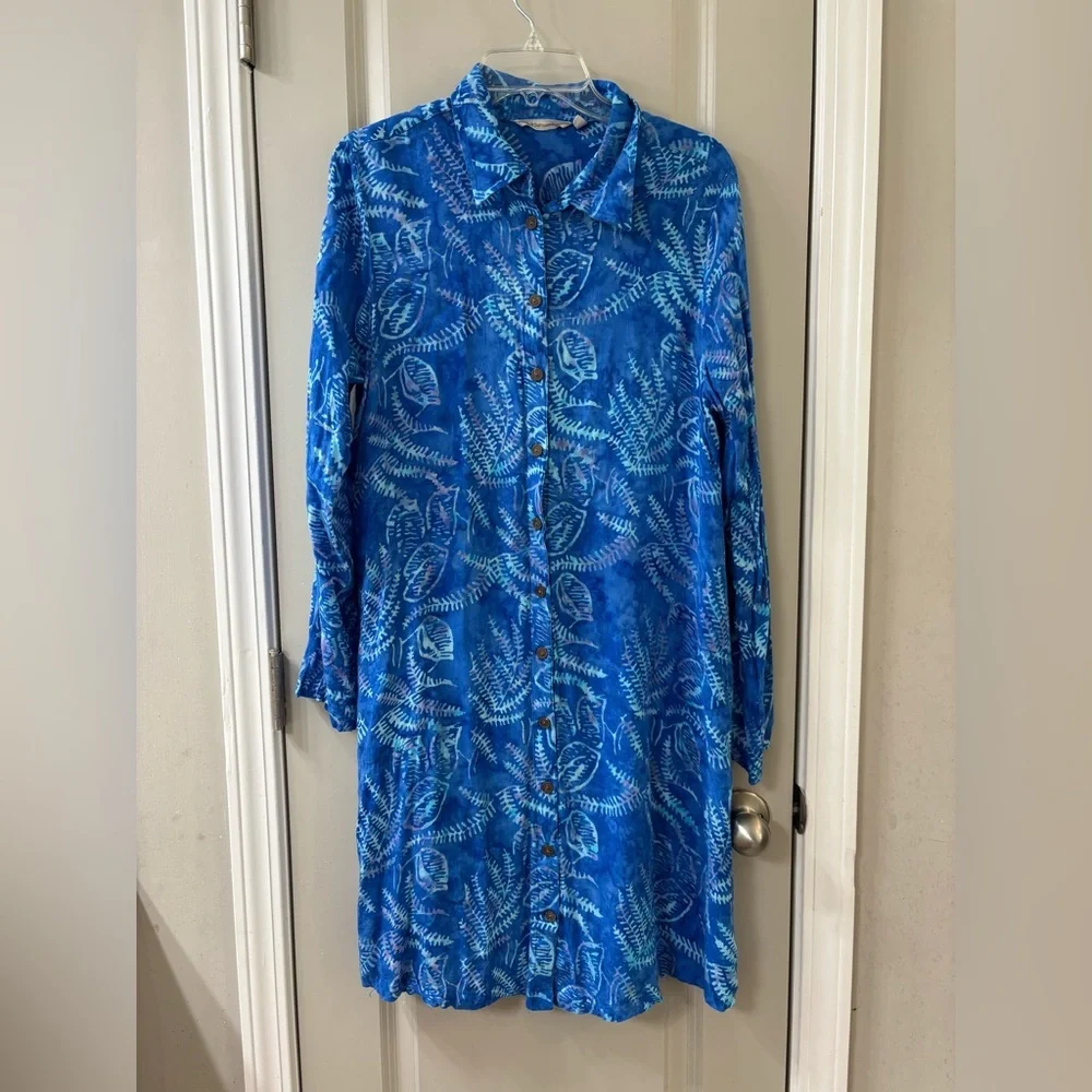 Soft Surroundings Blue Midi Dress - Picture 2 of 8